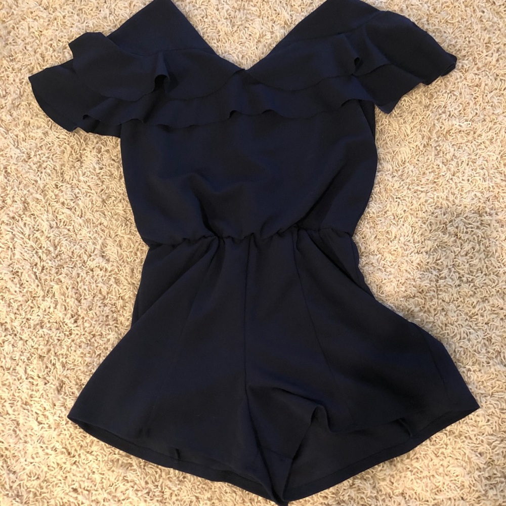 Maddie Style Navy Romper girls XL